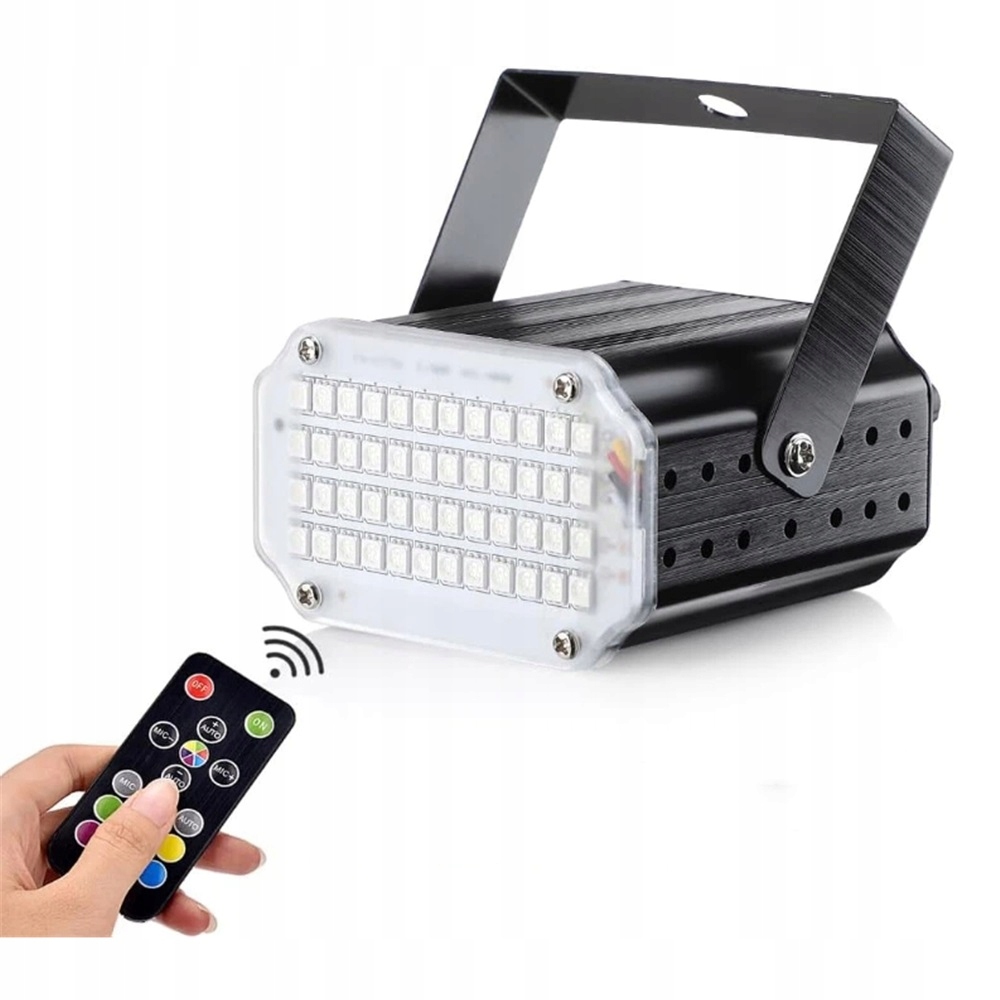 Světlo Do Klubu 48LEDRGB Stroboskop Bar Diskotéka Dálkové Ovládání