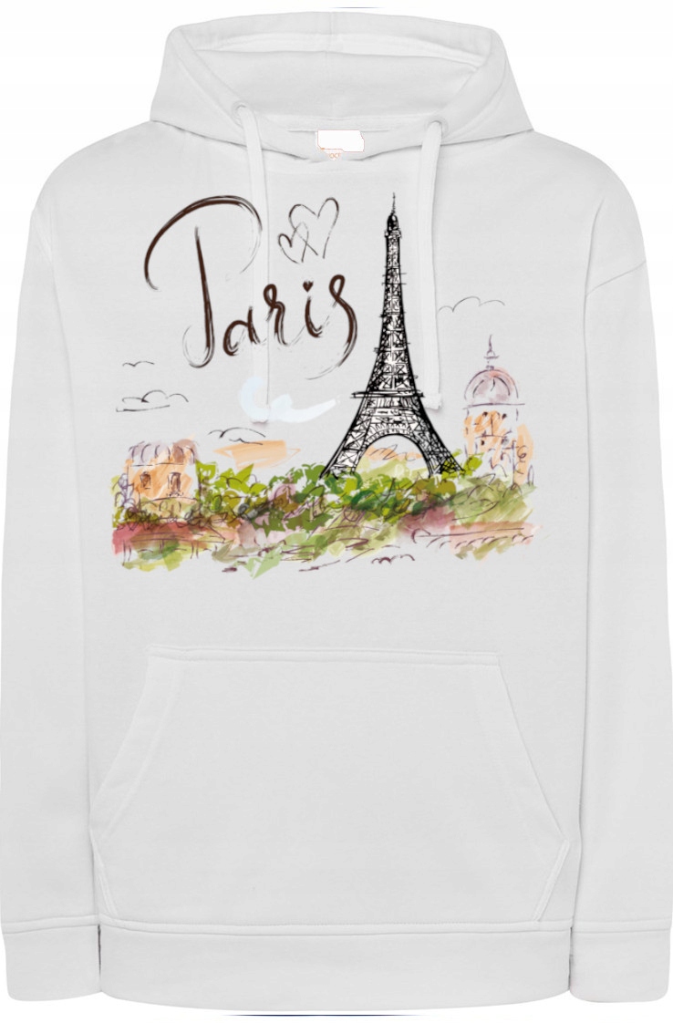 Mikina s potiskem Eiffelova věž Paříž r.XL