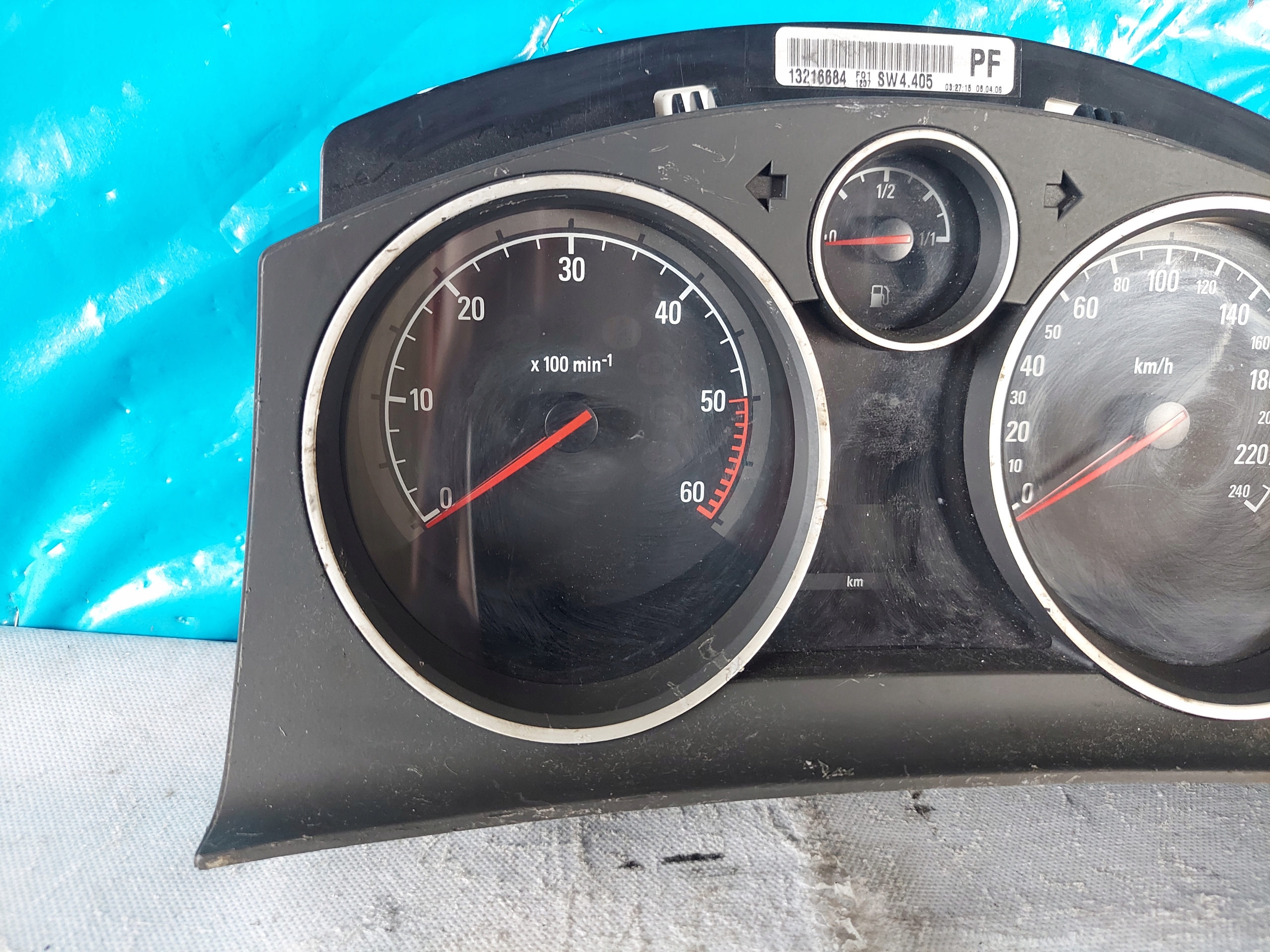 dials clock ASTRA H 1.9 CDTI 13216684