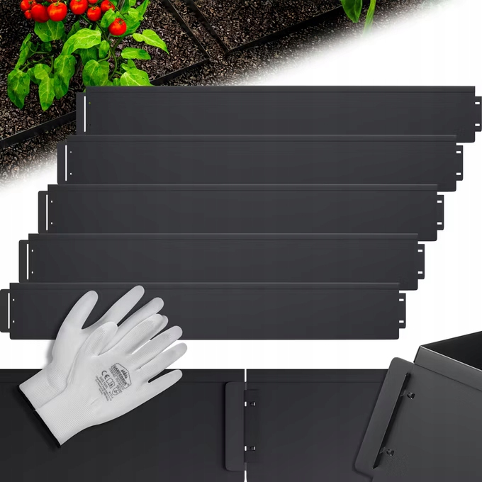 Obrzeże Trawnikowe Ogrodowe Palisada Metalowa 5mx18cm