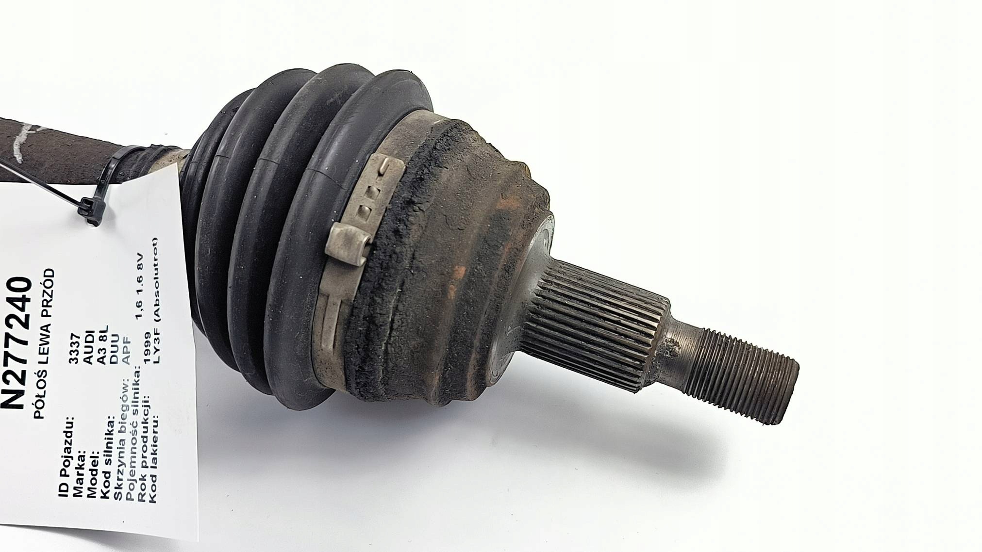 semi-axis left front 1.6 8V AUDI A3 8L