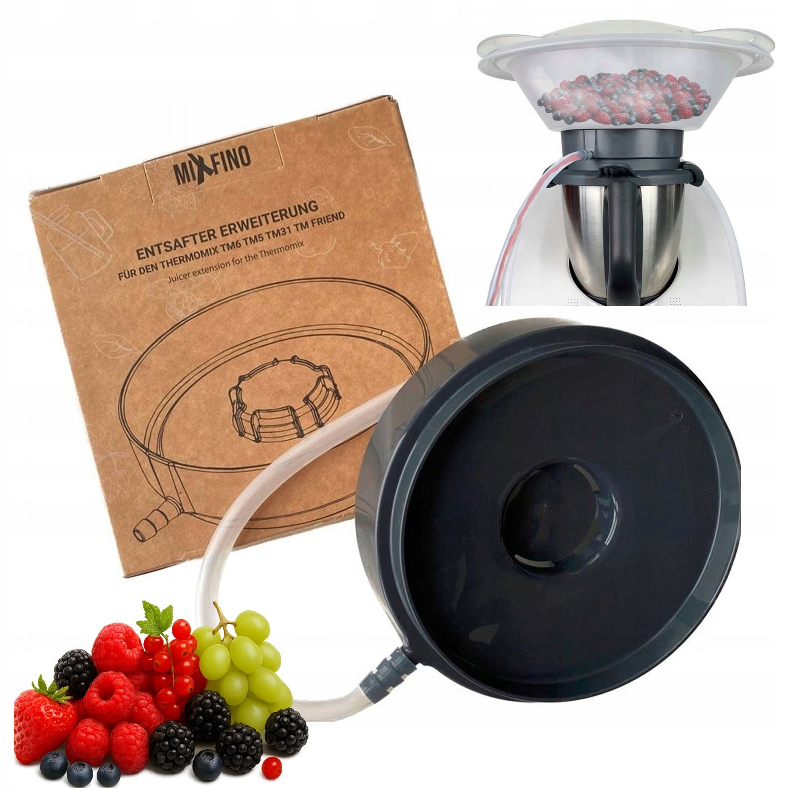 Sokownik Parowy do Thermomix TM6 TM5 TM31Destylator soku Wyjątkowy Smak De