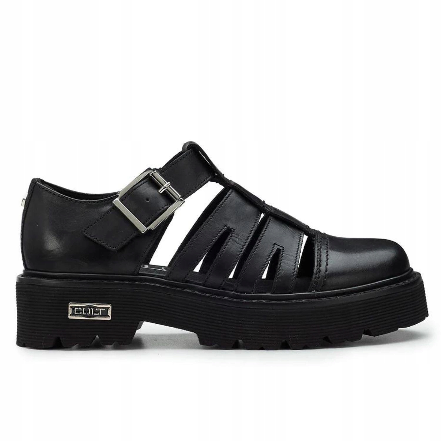 Dámské sandály Cult Slash 4210 kožené černé, módní přírodní kůže vel. 40