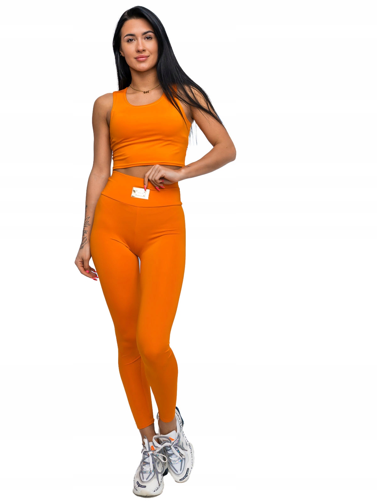 Teplákovka Dvoudílná Sportovní Tepláková Souprava Oranžová 022 Denley_l/xl