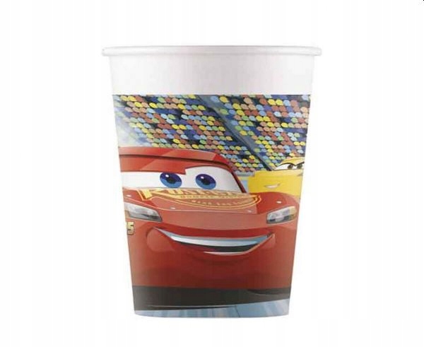 Kubeczki papierowe Cars 3, 200 ml, 8 szt.