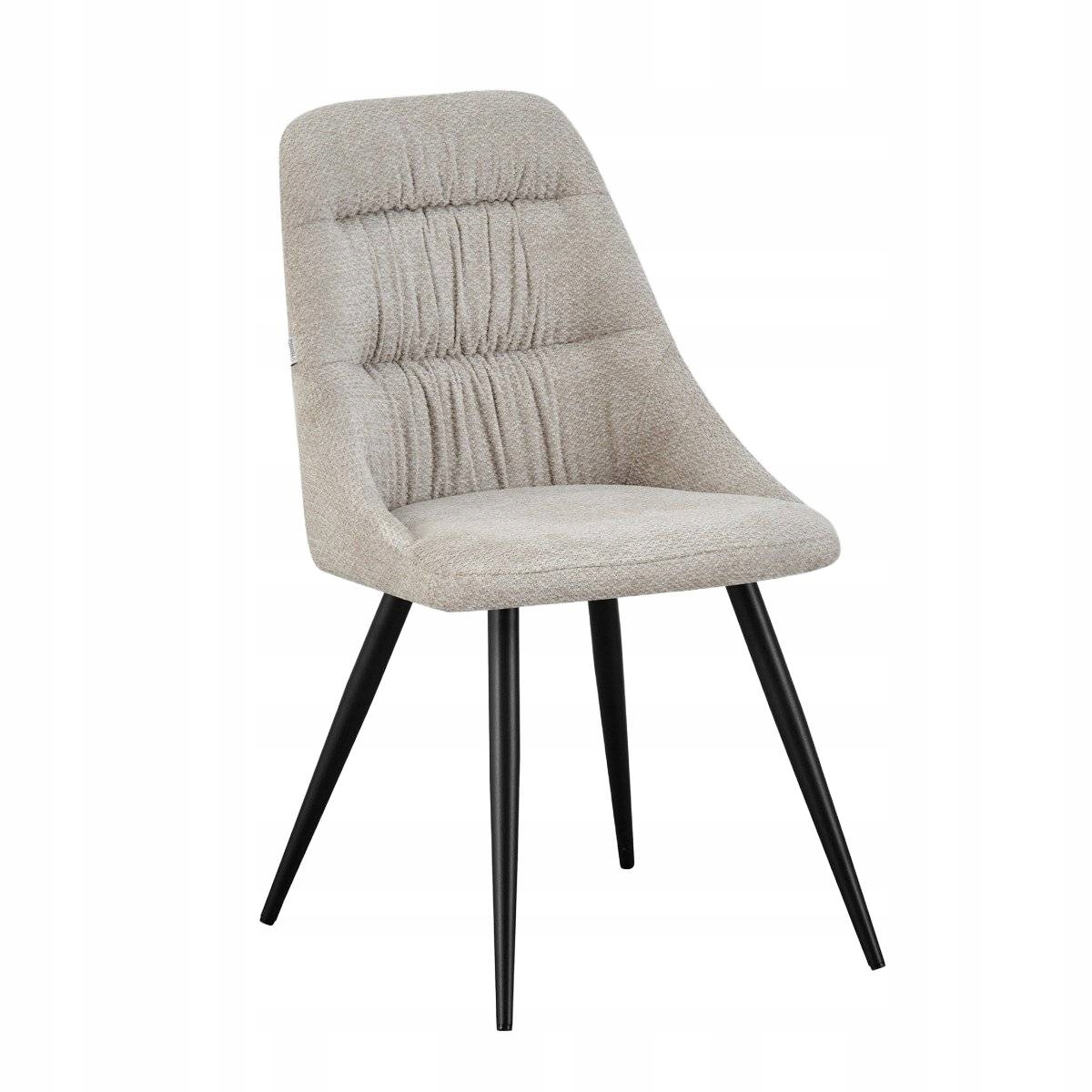 Čalúnená stolička do obývačky a jedálne Quercia béžová retro 56x48x85 Homla