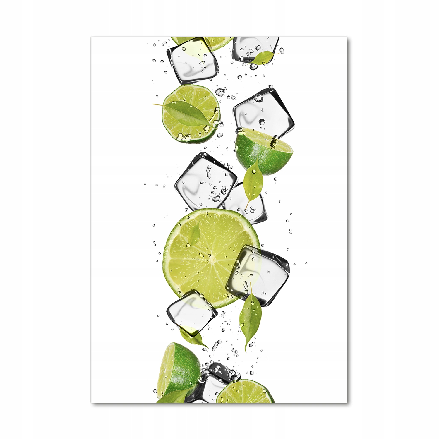 

Foto obraz szkło hartowane Limonka i lód 70x100 cm