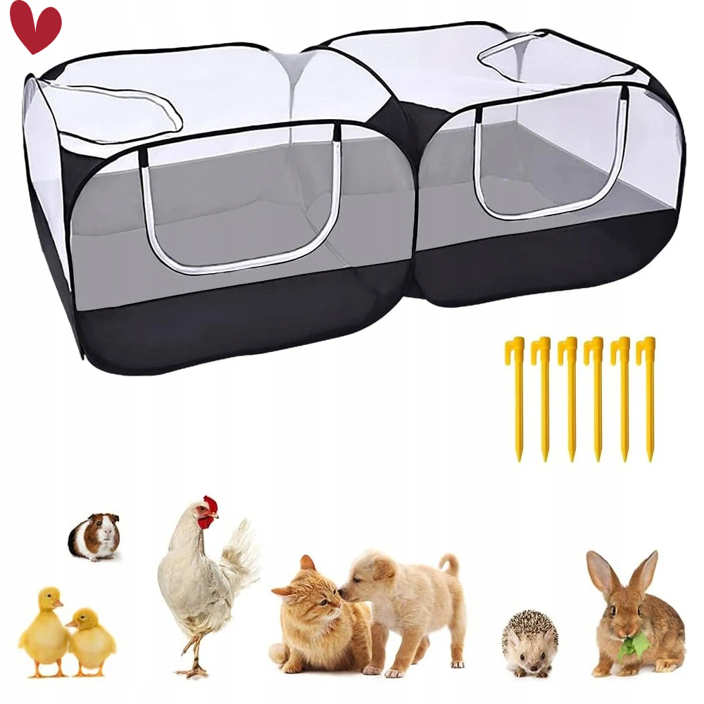 Levně Skládací Lehká Kotec 175x85x64 CM Pro Psa Králíka Pelíšek