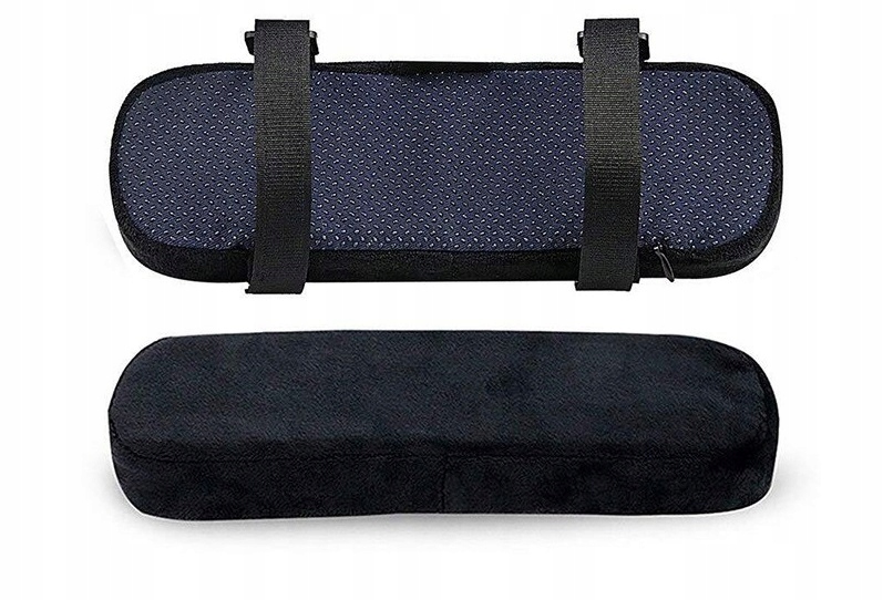 PODŁOKIETNIKI DO FOTELA BIUROWEGO KRZESŁA KOMPLET! Kolor czarny