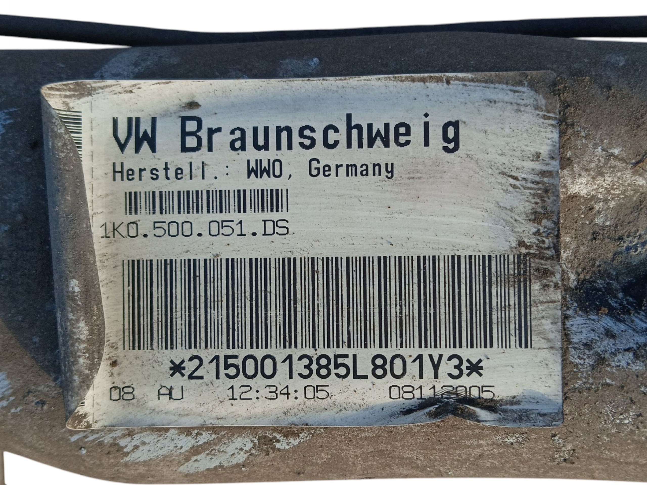 subframe axle beam springing rear part VW GOLF V JETTA III 4X4 1K0500051