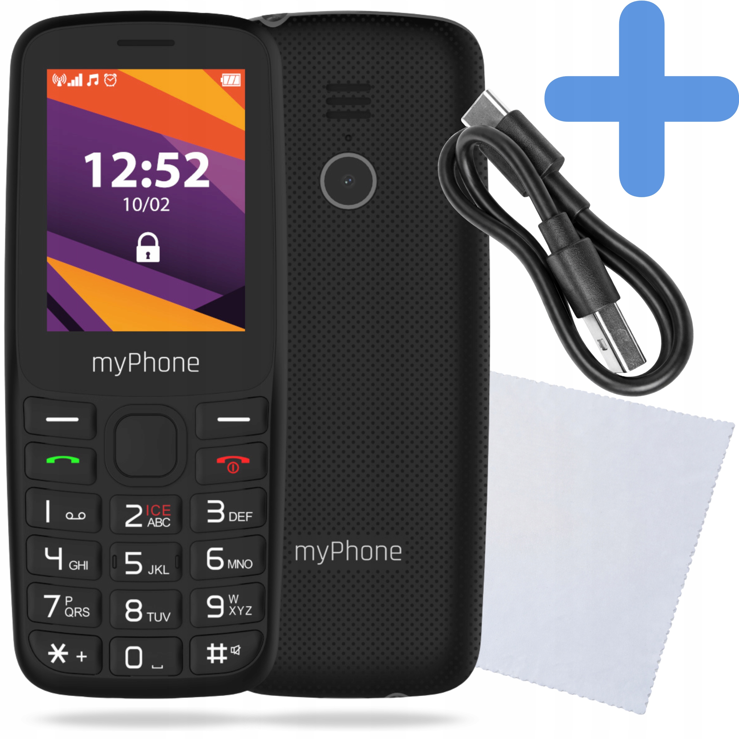 Telefon Komórkowy Myphone 6410 Lte 4G Dla Seniora Głośny Radio Ściereczka