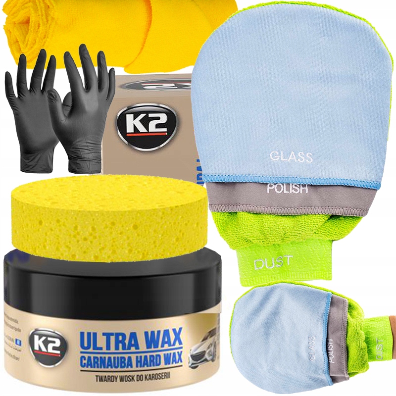 

K2 Ultra Wax 250g Wosk Samochodowy Rękawica 3W1