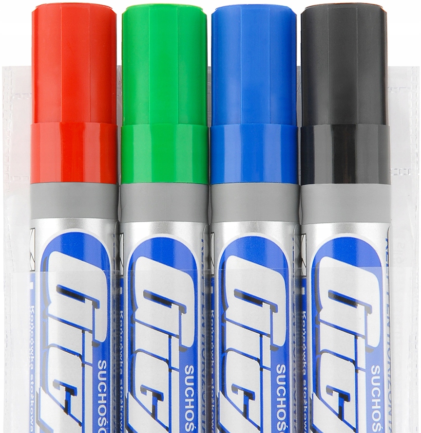 Markery mazaki 4 szt suchościeralne do tablic x 10 Marka Kamet