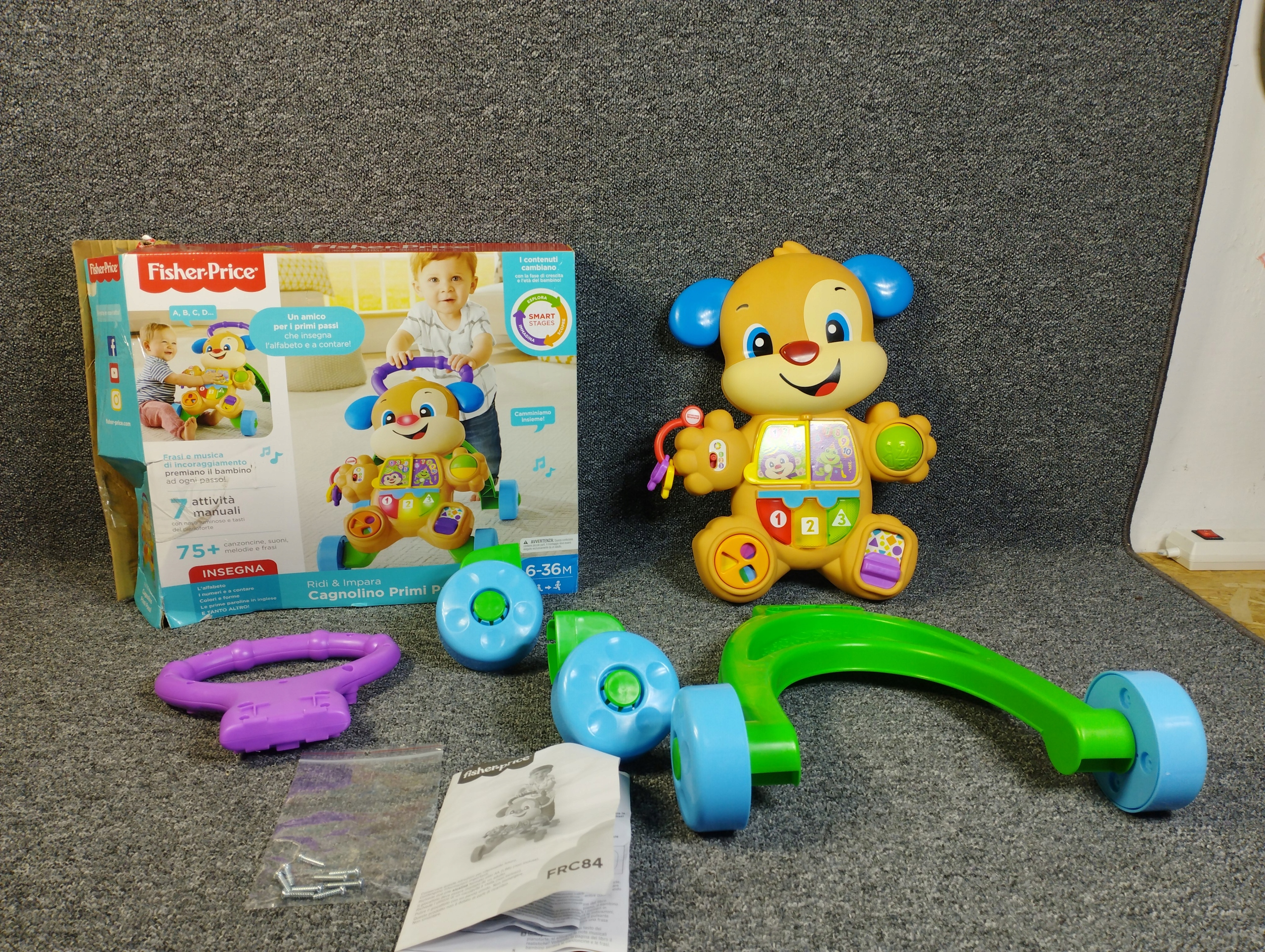 Chodzik pchacz Fisher Price - JĘZYK WŁOSKI 4775 Rodzaj Pchacz