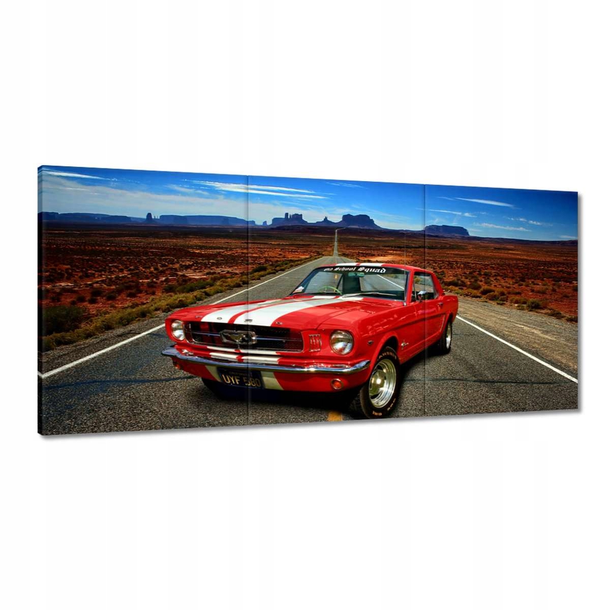 Obrazy 210x100 Červený Ford Mustang Usa