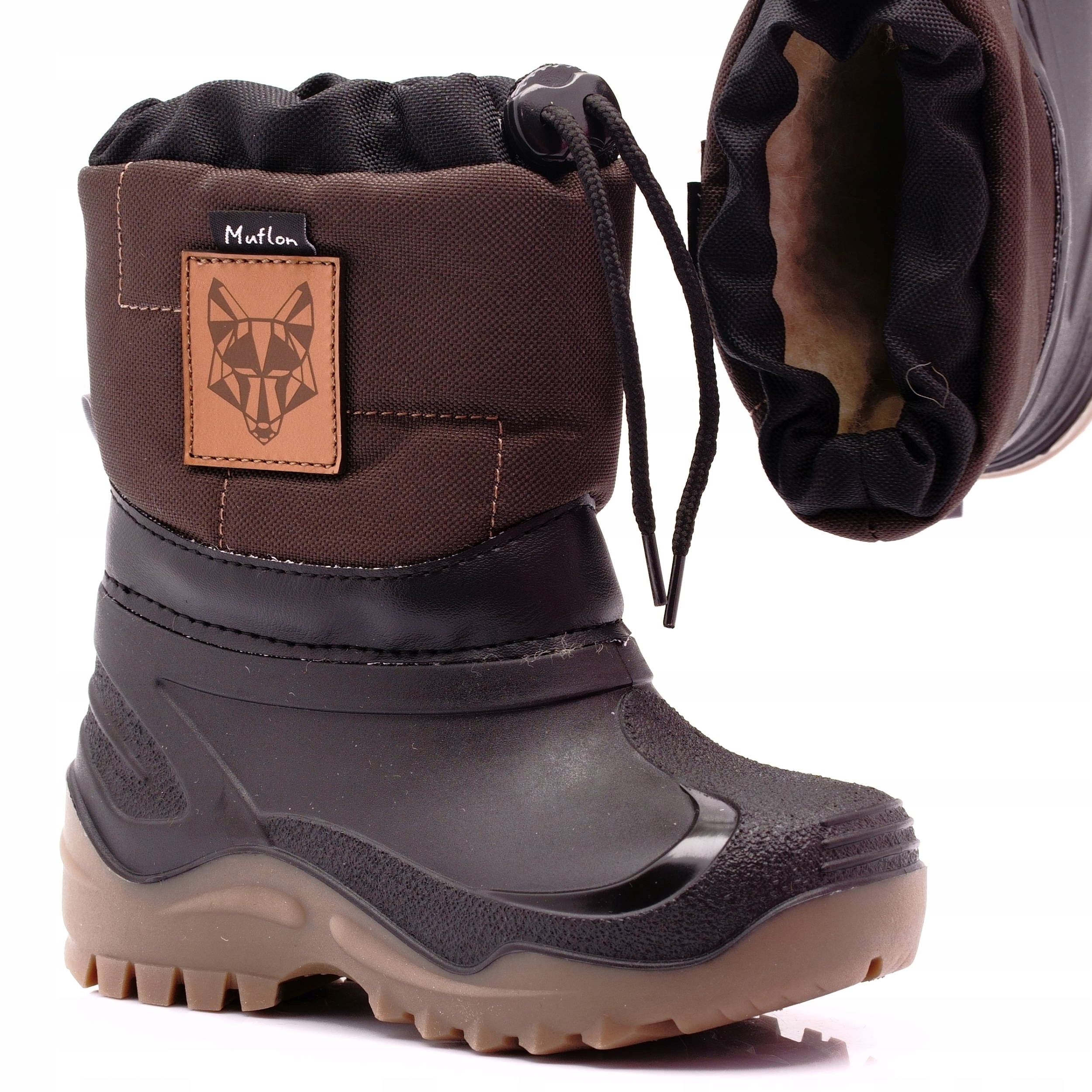 RENBUT MUFLON ŚNIEGOWCE BUTY ZIMOWE WEŁNA 21/22