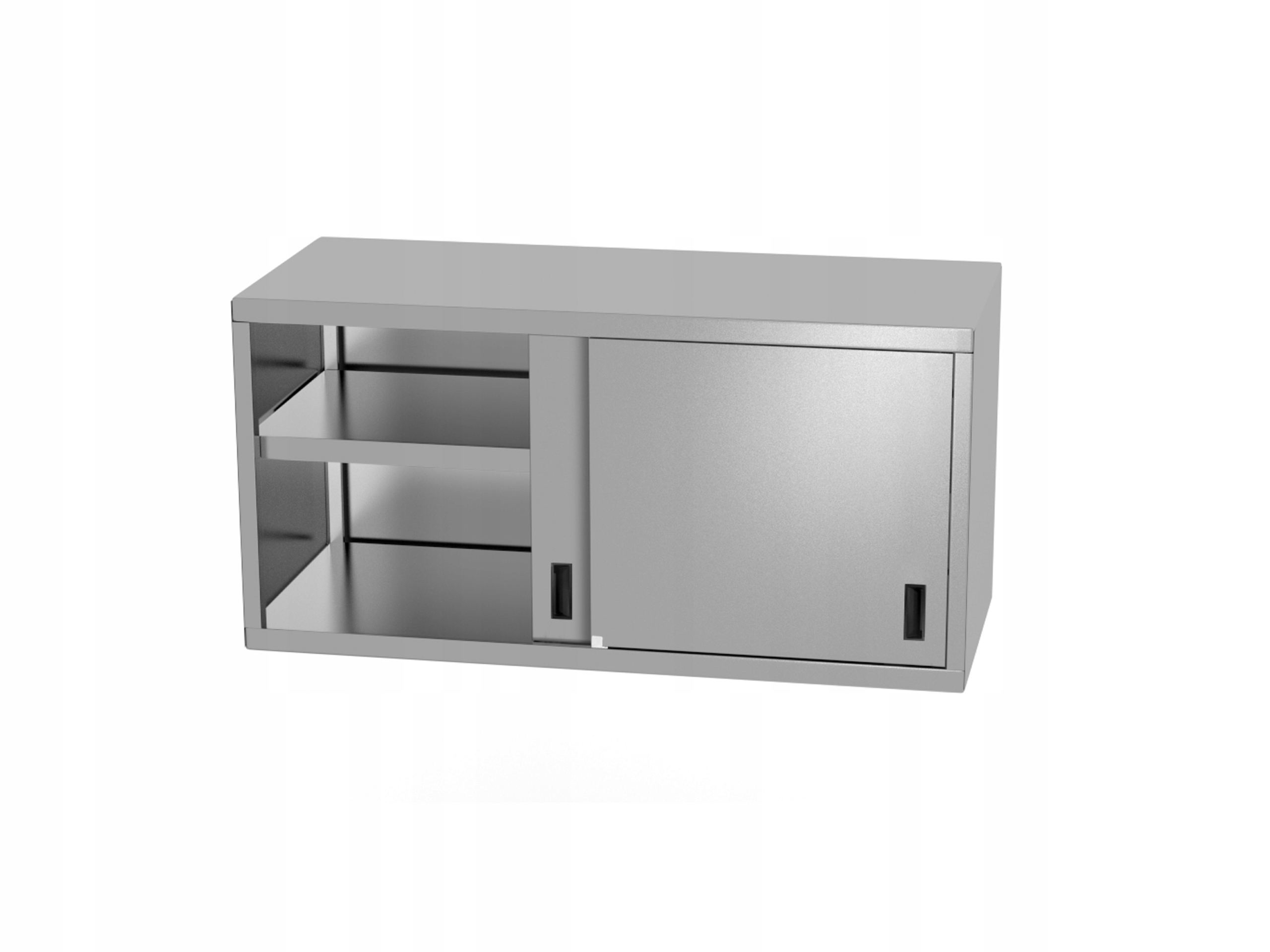 SZAFKA WISZĄCA STAL NIERDZEWNA DRZWI PRZESUWNE 120x40x60cm PÓŁKA INOX