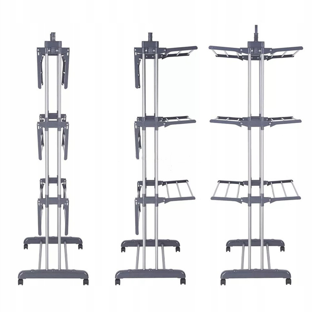 SUSZARKA NA PRANIE DUŻA PIONOWA SKŁADANA STOJĄCA Głębokość produktu 75 cm