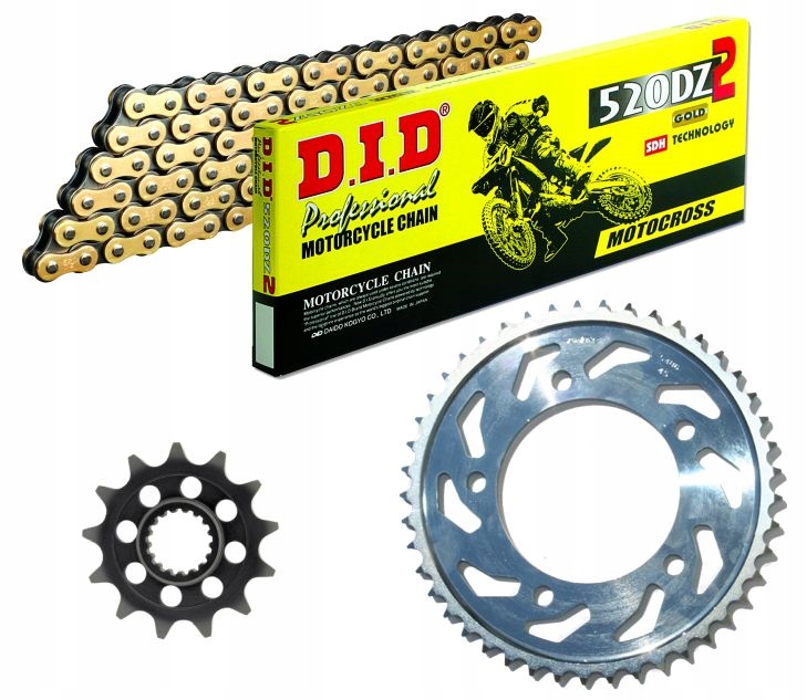 ZDS0300.10214 - Yamaha YZ 450 F 07-14 комплект приводу did SUNSTAR