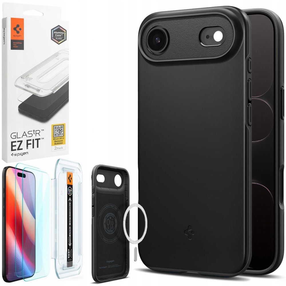 Spigen Set Thin Fit MagSafe Pouzdro 2x ochranné Sklo pro Apple iPhone Air