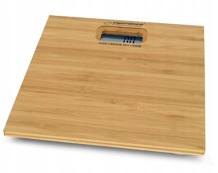 

Waga łazienkowa elektroniczna 180kg bambusowa LCD