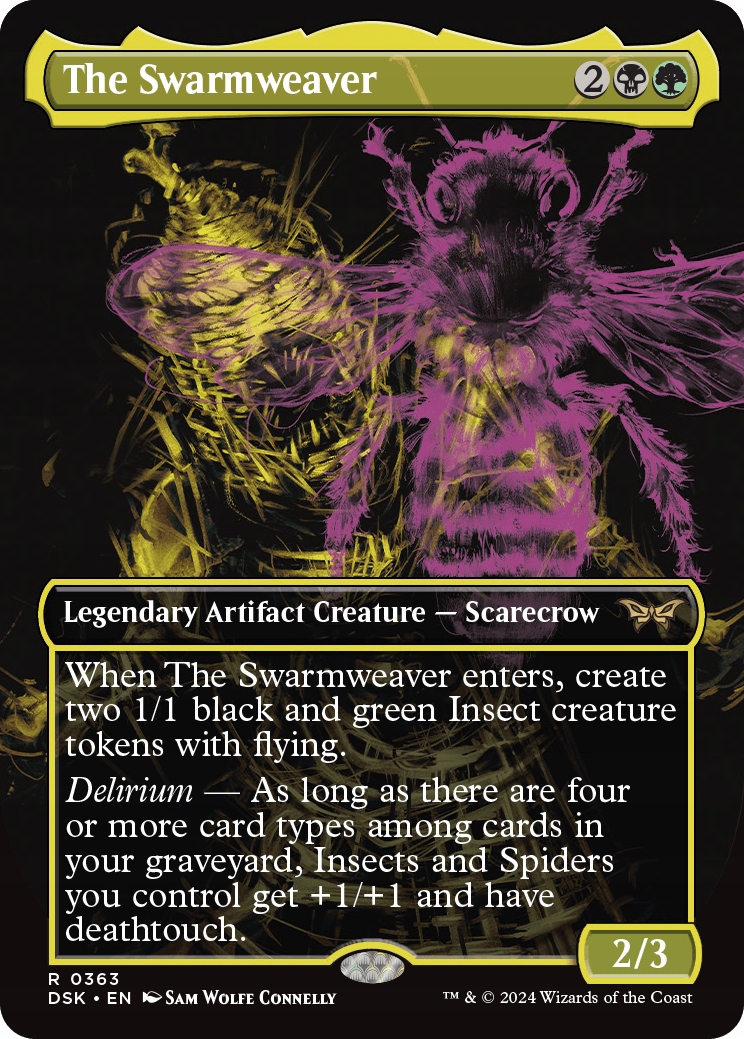 Mtg The Swarmweaver *Borderless* (r)