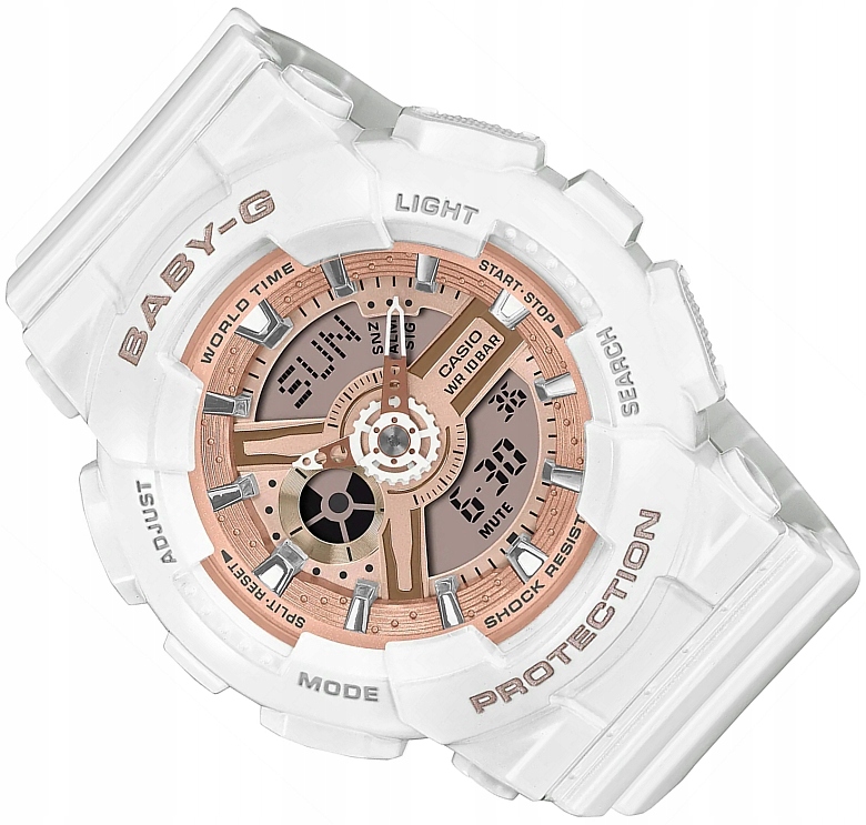 Sportovní Dámské Hodinky Casio Baby-g BA-110X-7A1ER Módní Rosegold Krabička