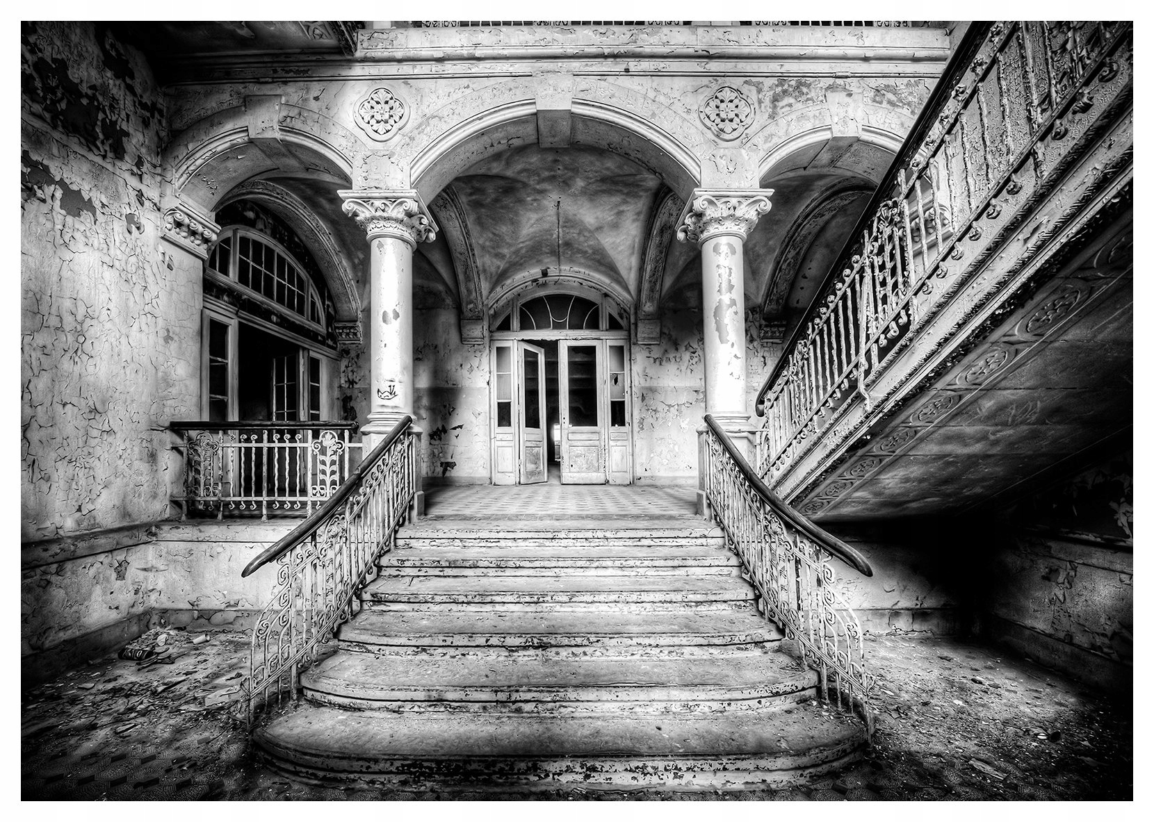 Vliesová fototapeta Zámkové schody v starom štýle 300x210 lepidlo