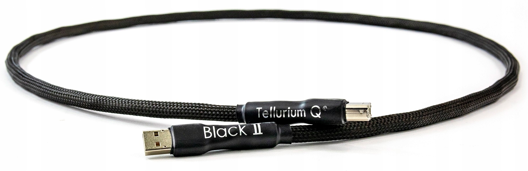 2× Kabel USB-A - USB-B Tellurium 1,5 m czarny