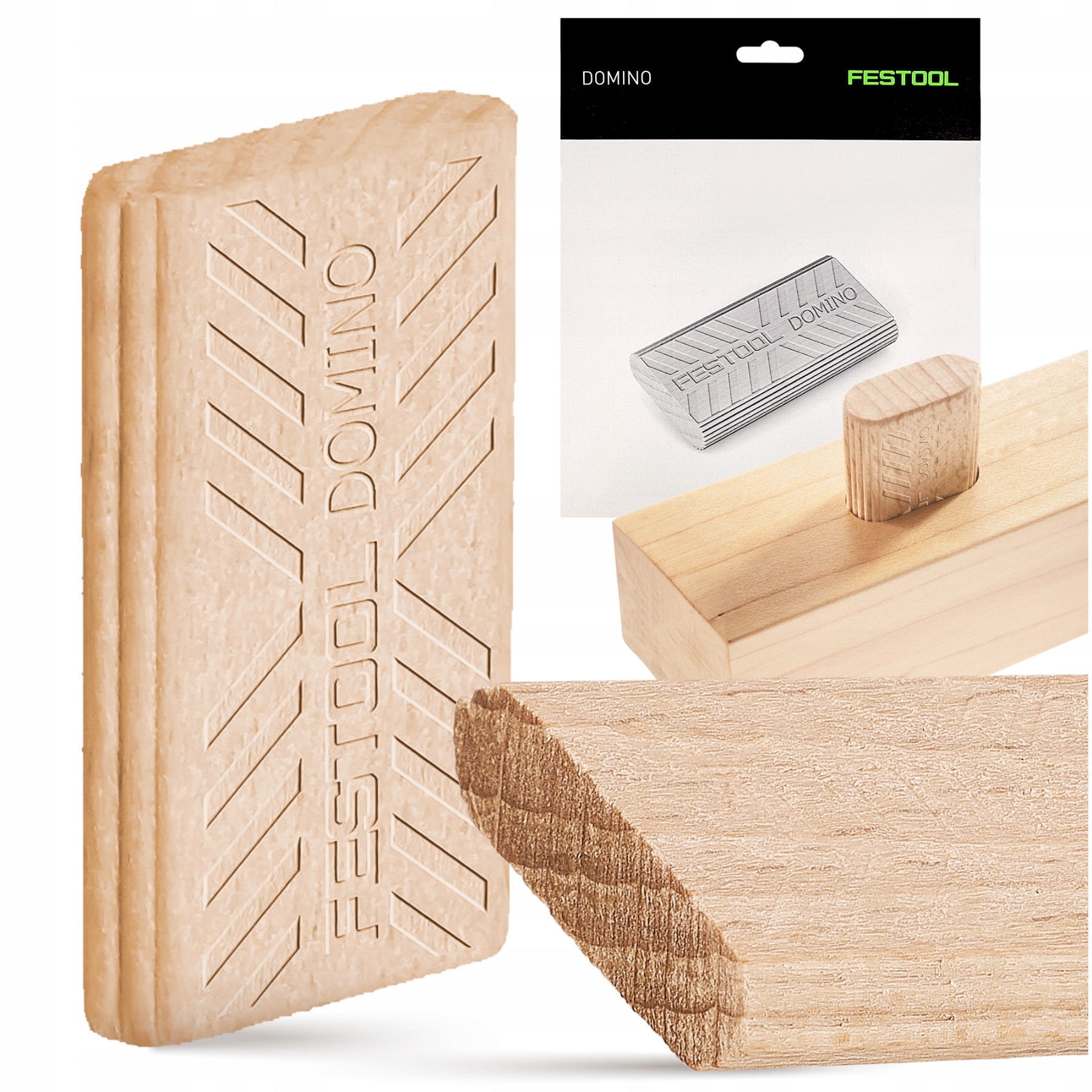 Buková nábytková spojka Domino Festool Dřevěné nábytkové kolíky Typ D 10x50 mm