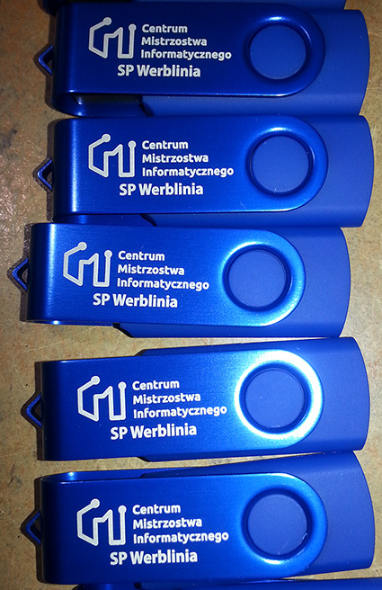 Pendrive twister 1 GB usb2.0 10 szt. z Twoim LOGO Maksymalna prędkość zapisu 5 MB/s