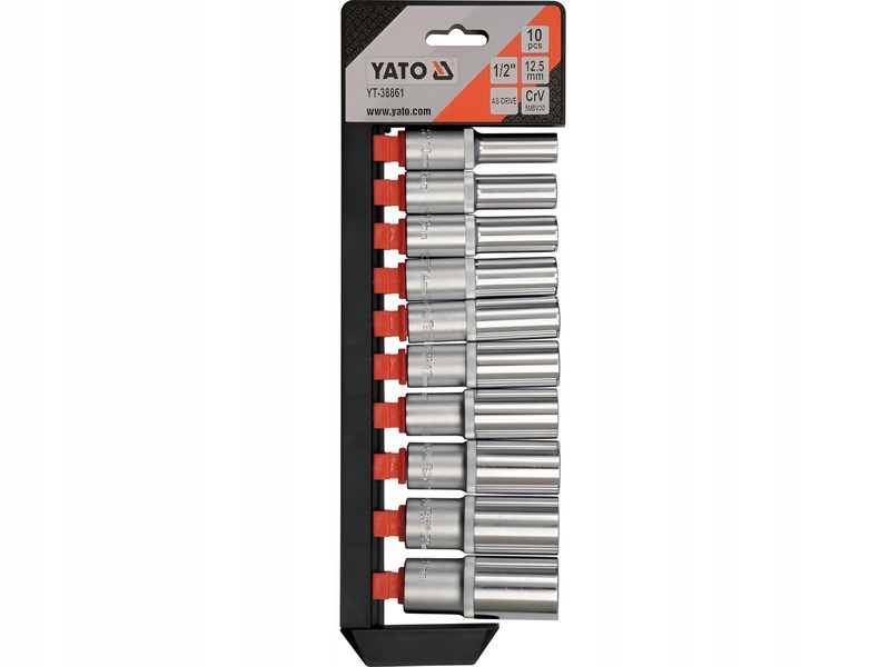 Zestaw kluczy nasadowych Yato YT-38861 (10 elementów)