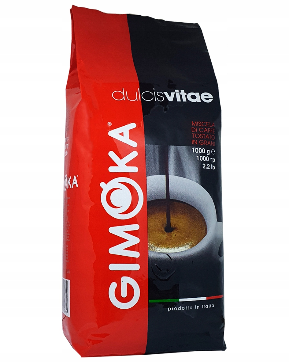 Káva Zrnková Gimoka Dolcevita Italská Arabika Robusta Silná Kofein 1kg