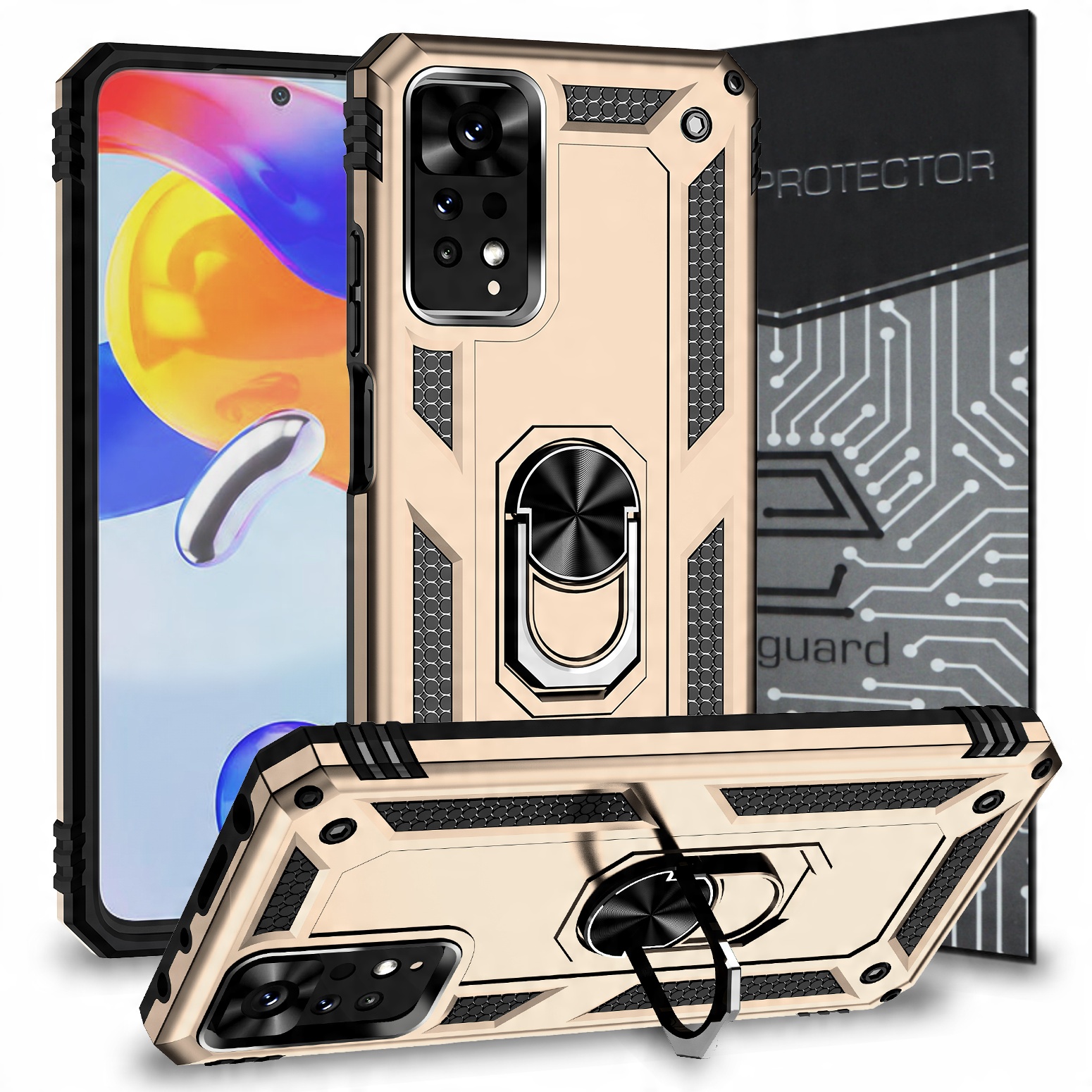 

Etui Pancerne+szkło do Redmi Note 11 Pro Pro 5G