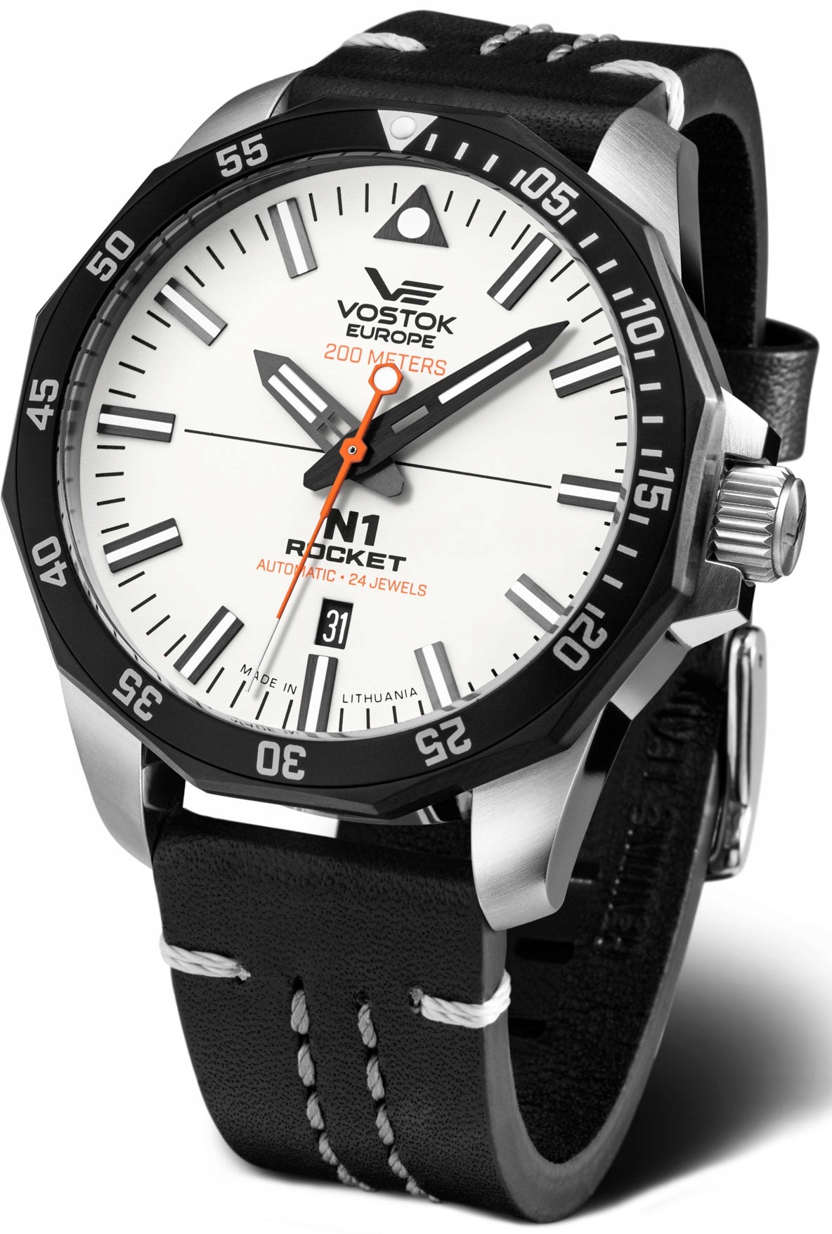 Nové originální hodinky Vostok Europe NH35A-225E711 Rocket N-1 Automatic