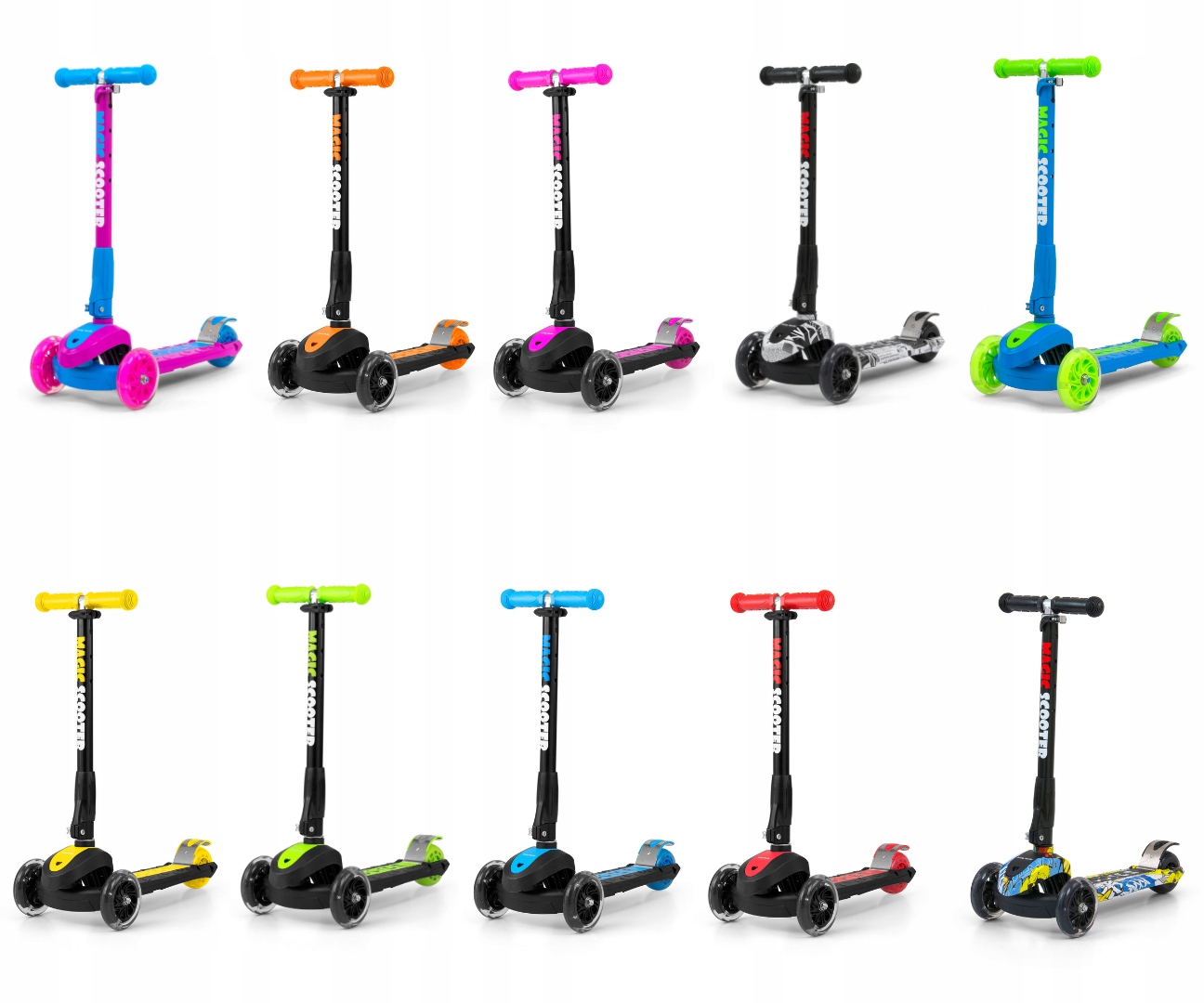 Milly Mally Scooter Magic Pink-Blue