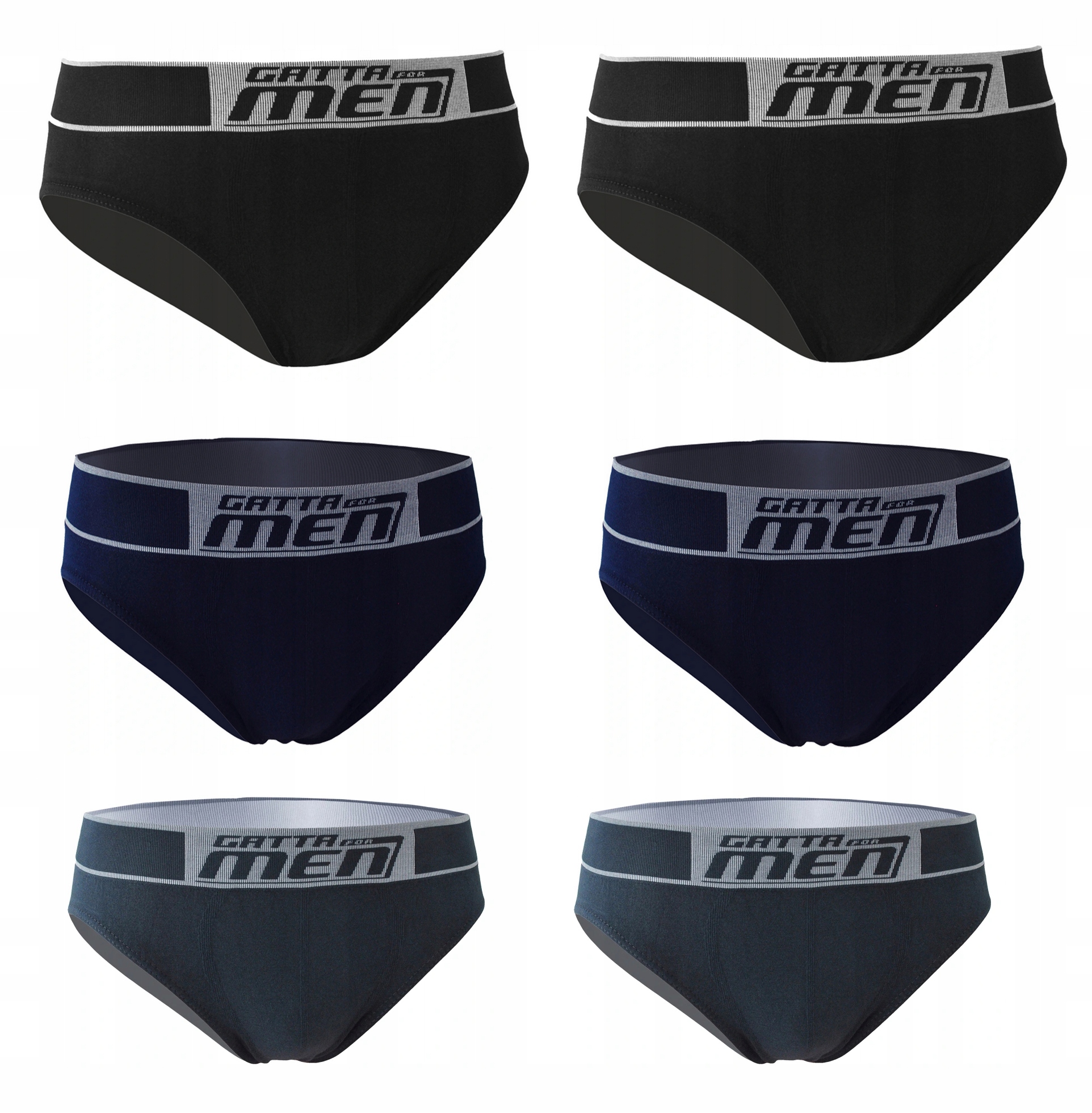 

6X Gatta Slipy Męskie Black Navy Titanium L