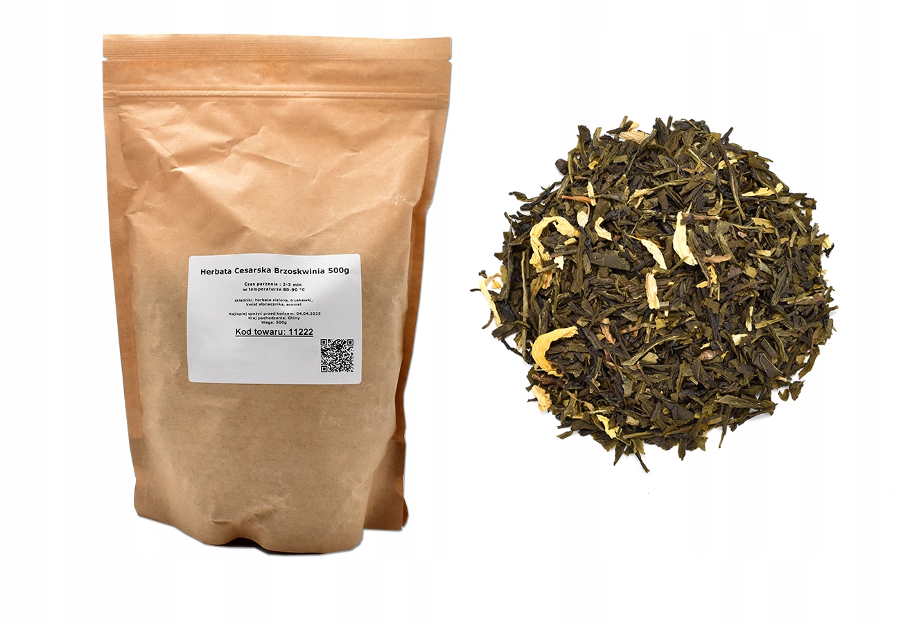 Levně Čaj Zelená císařská broskvová 500 g