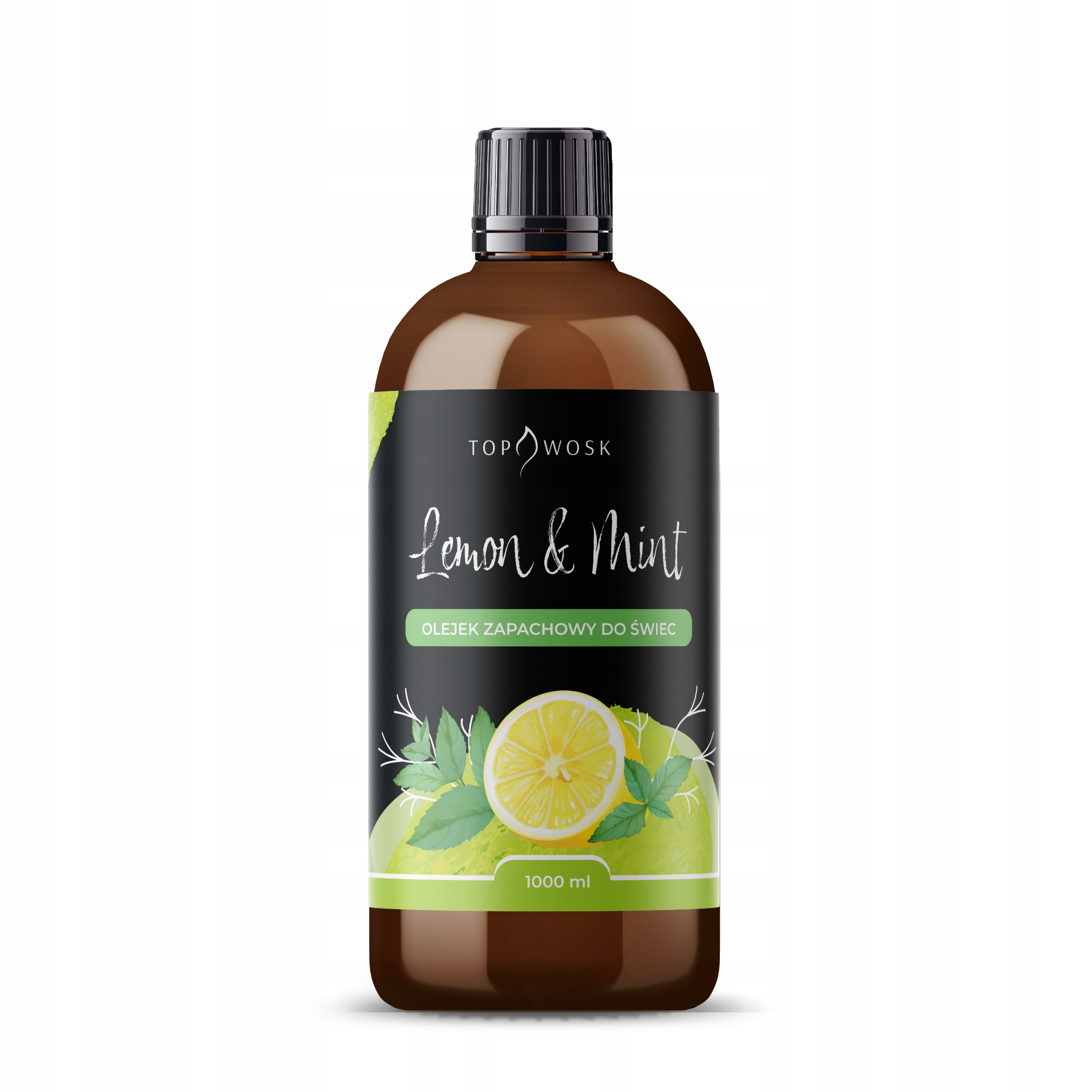 Vonný olej na sviečky Lemon and Mint 1000 ml, vôňa do parafínového vosku