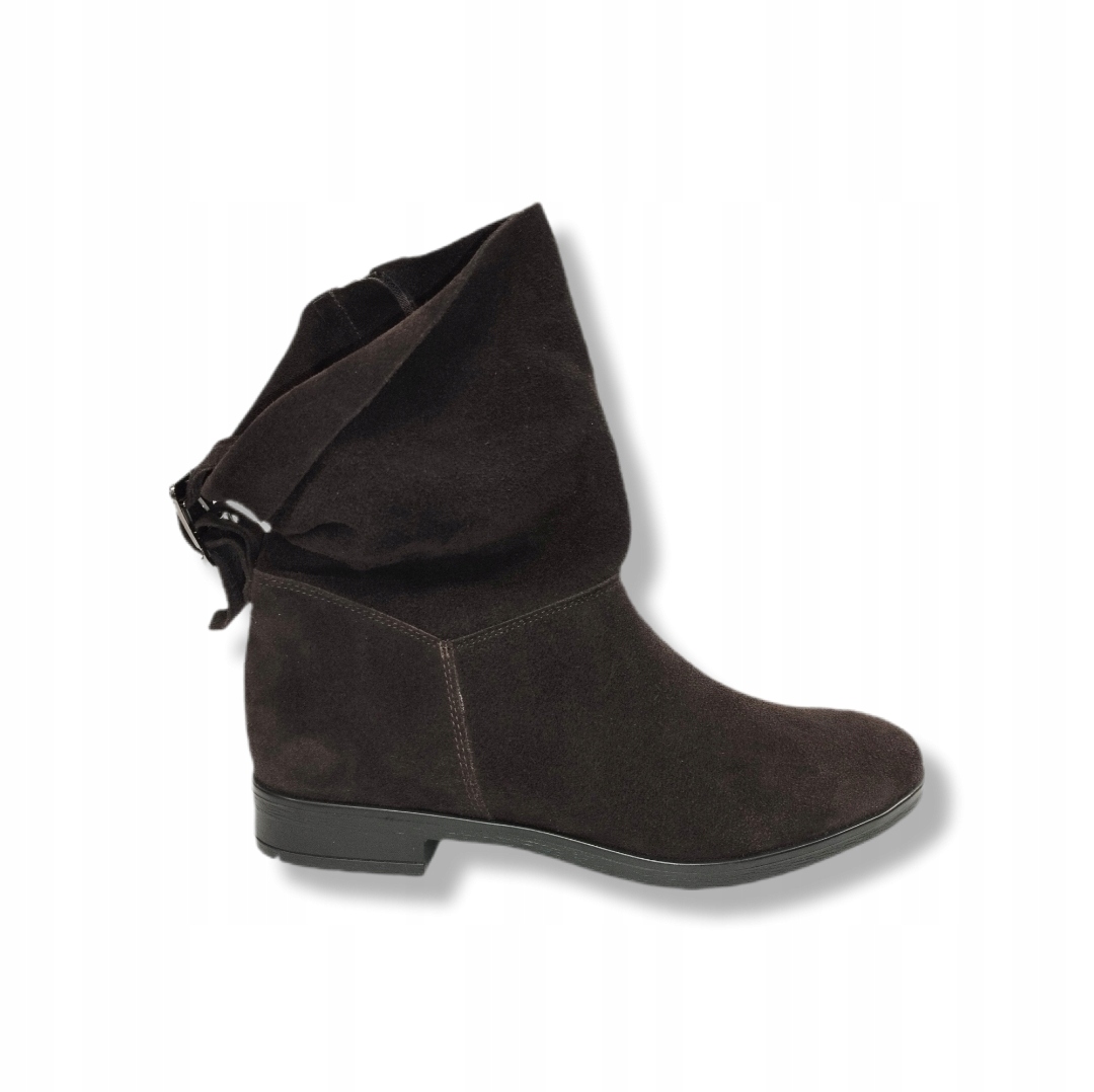 Kotníkové Kotníkové Boty Vanessa 1640 Hnědé semišové s pouzdrem, vel. 38