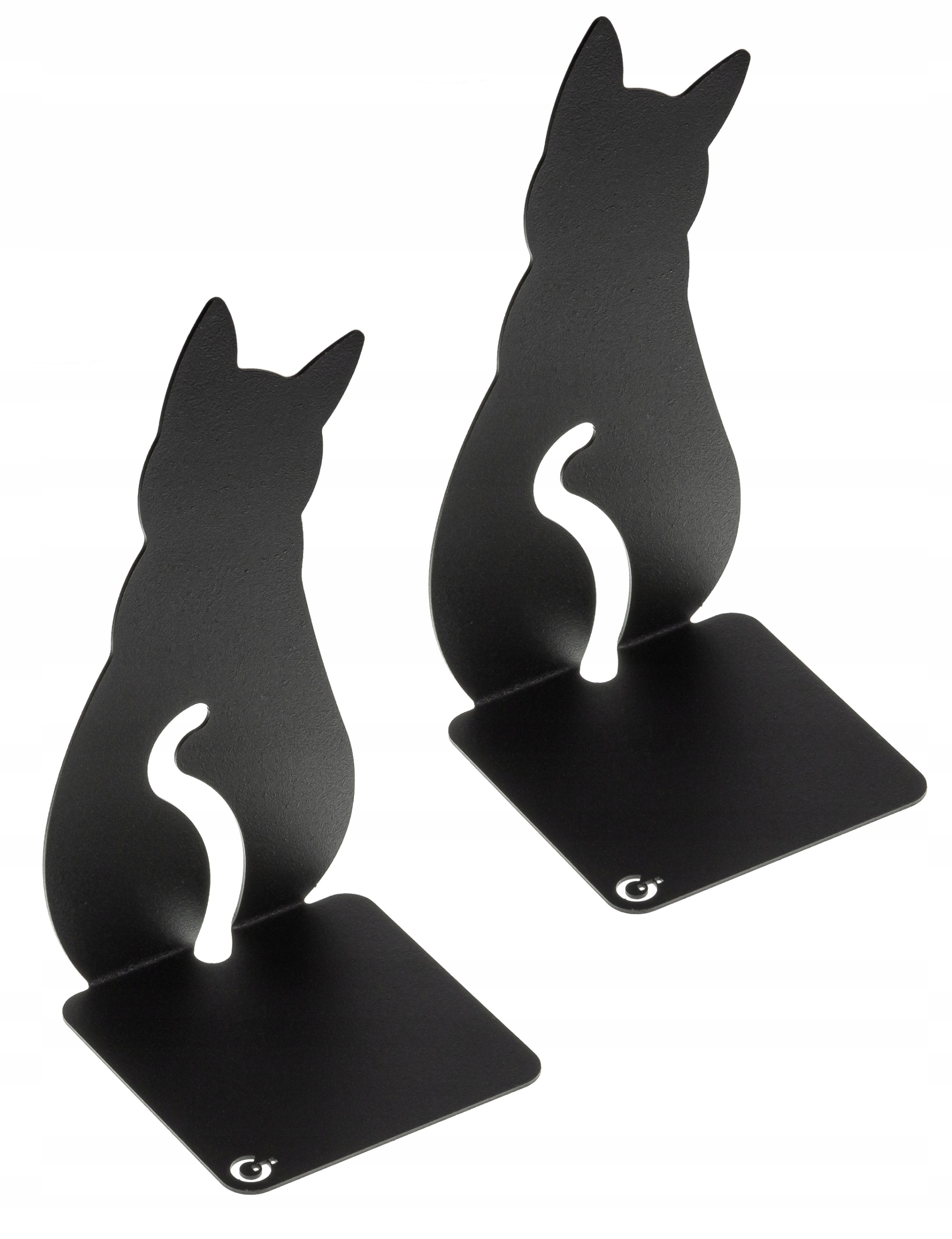 

Czarna podpórka do książek Kotek kpl 2szt