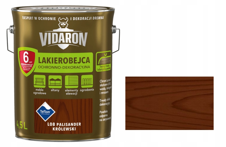 

Vidaron Lakierobejca L08 Palisander Królewski 4,5L