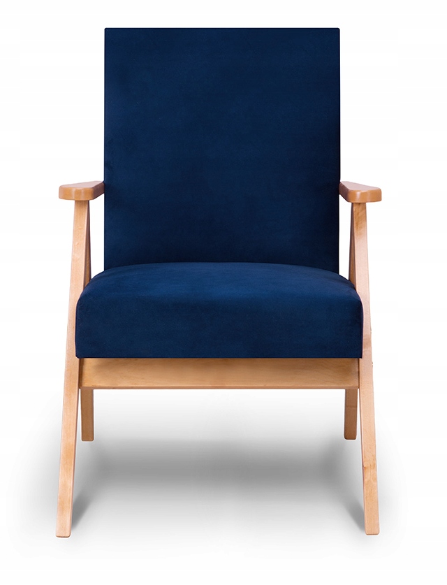 Fotel PRL Drewniane fotele Naset 4 Kolory KONSIMO