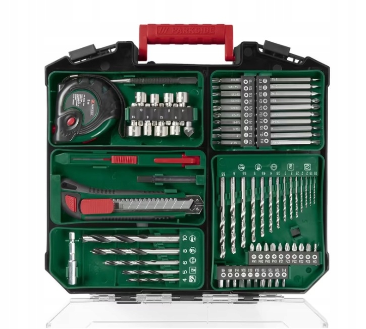 Wiertarko-wkrętarka PARKSIDE PABS 20 Li G8 45Nm + 2Aku 2Ah 72Akcesoria 3264 Marka Parkside