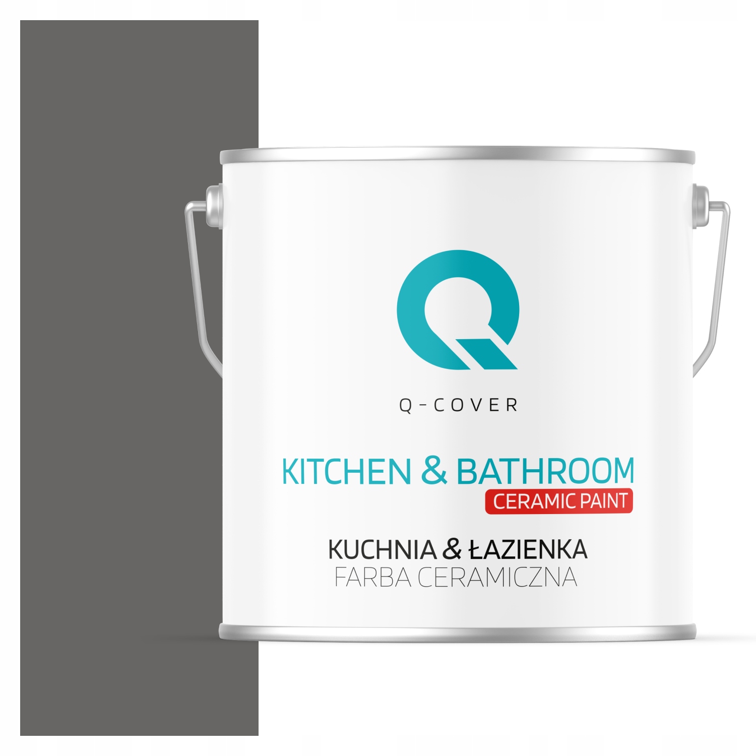 Farba Do Kúpeľne Odolná Voči Vlhkosti Grafitová Farba H1213 Hlboká Matná 5 L