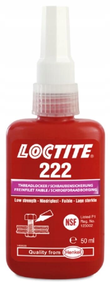 Loctite 222 50 ml fialové lepidlo na závity, jednoduchá demontáž