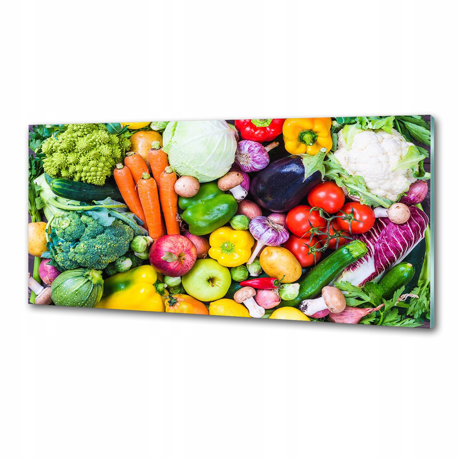 Panel do kuchyne Farebná zelenina 125 x 50 cm Lepidlo