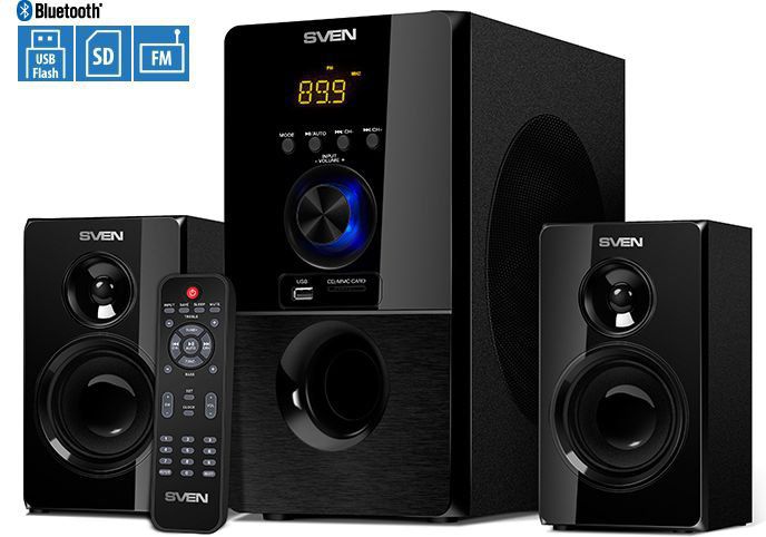 Zestaw głośników 2.1 Sven MS-2050 55 W czarny