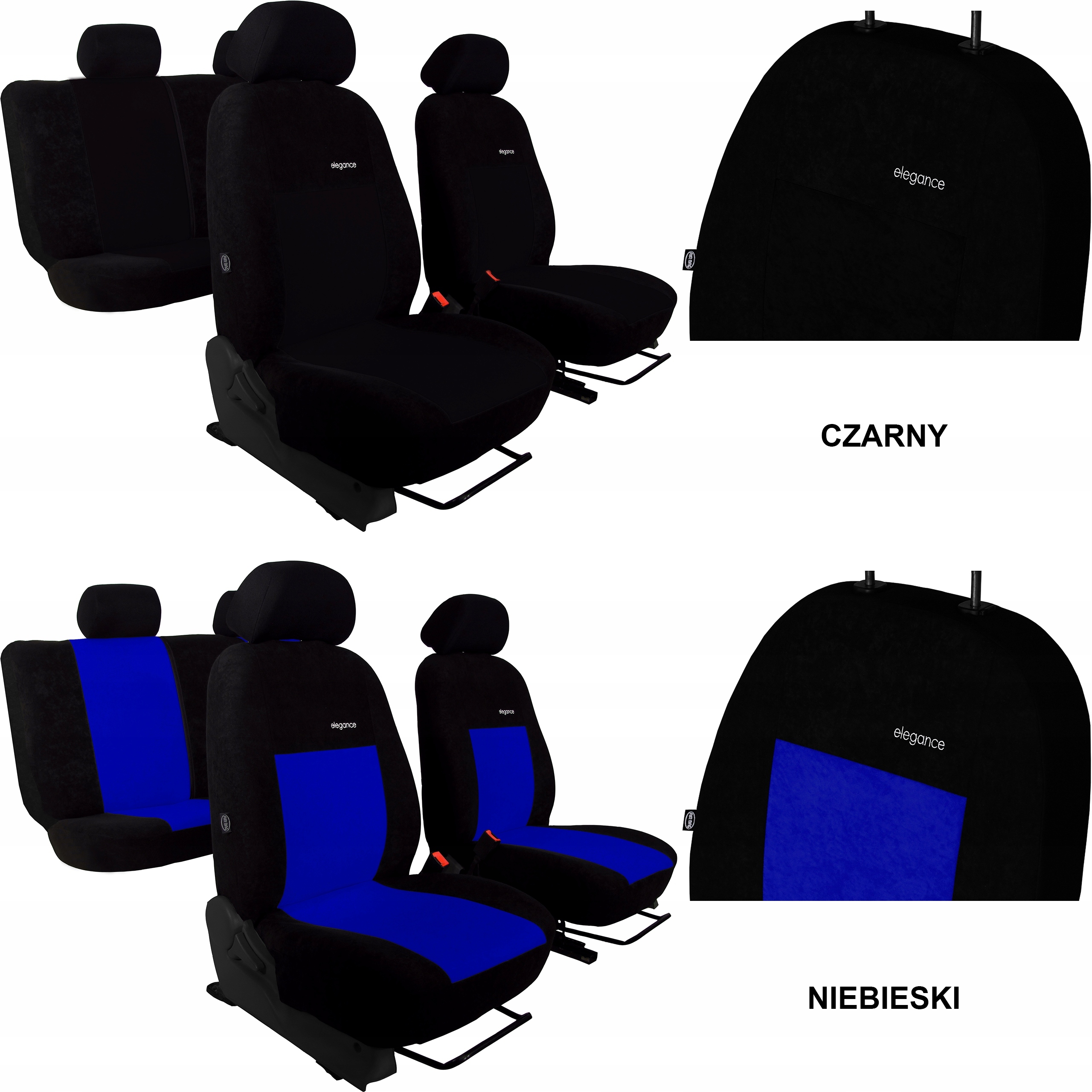 WELUROWE POKROWCE MIAROWE do OPEL MOKKA X Materiał welur