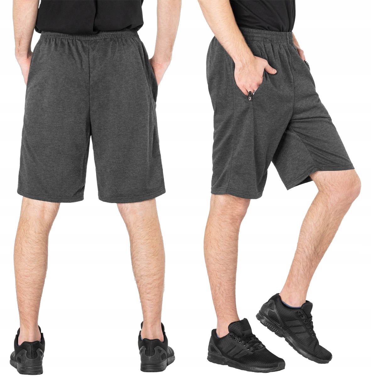 

Krótkie Spodenki Dresowe Szorty Męskie 6383-3 4XL